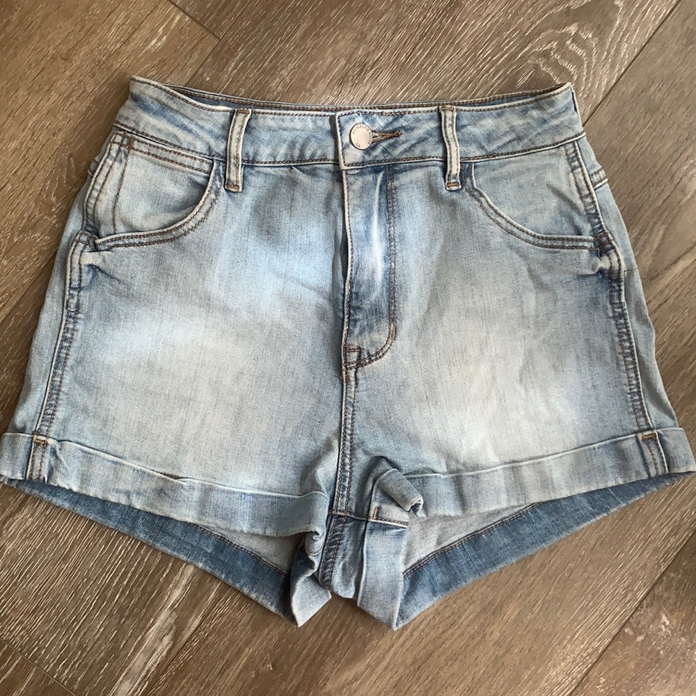 High-Waist Light Wash Kendall & Kylie Shorts